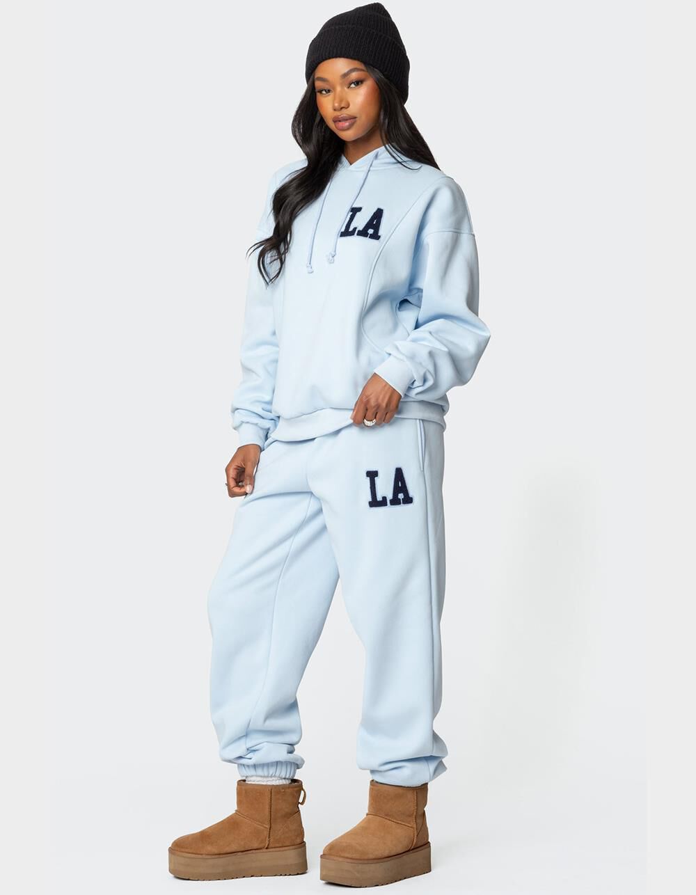 EDIKTED LA Love Oversized Sweatpants - LIGHT BLUE | Tillys