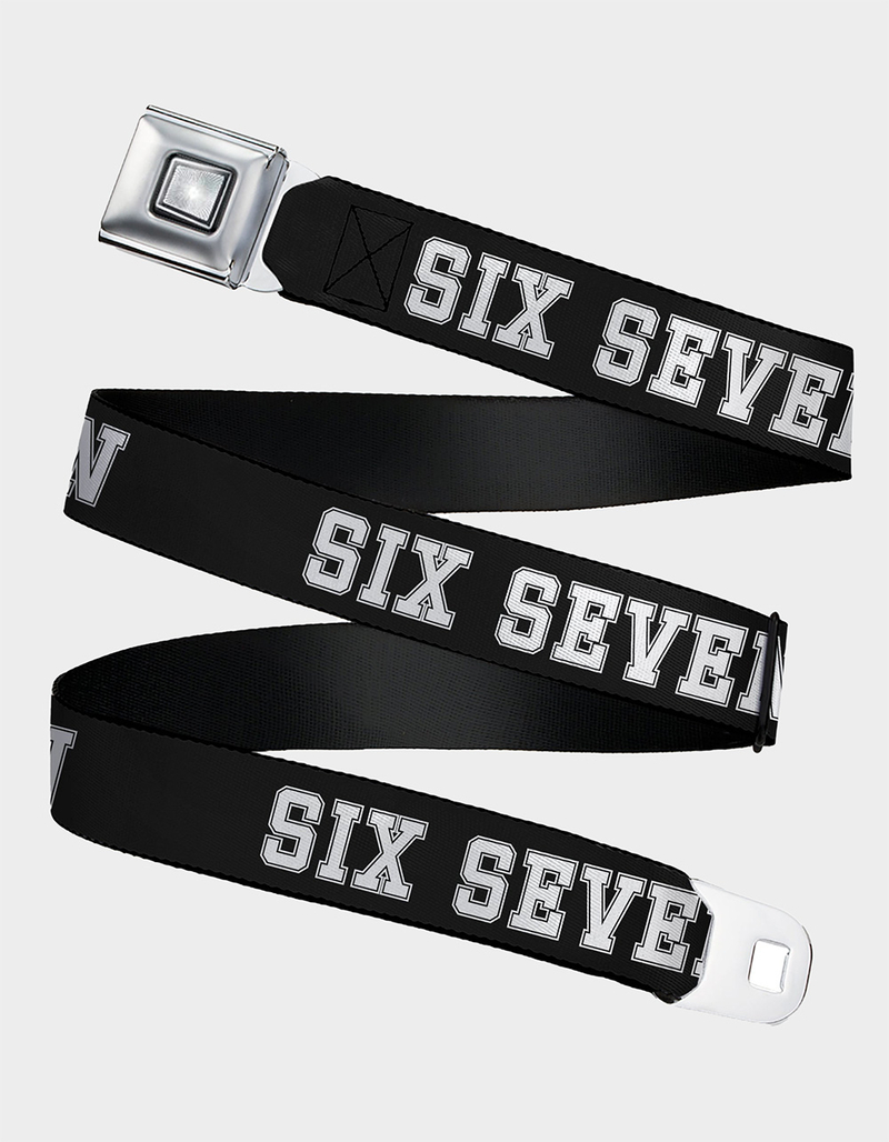 BUCKLE-DOWN Six Seven Starburst Seatbelt Belt image number 0