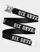 BUCKLE-DOWN Six Seven Starburst Seatbelt Belt image number 1