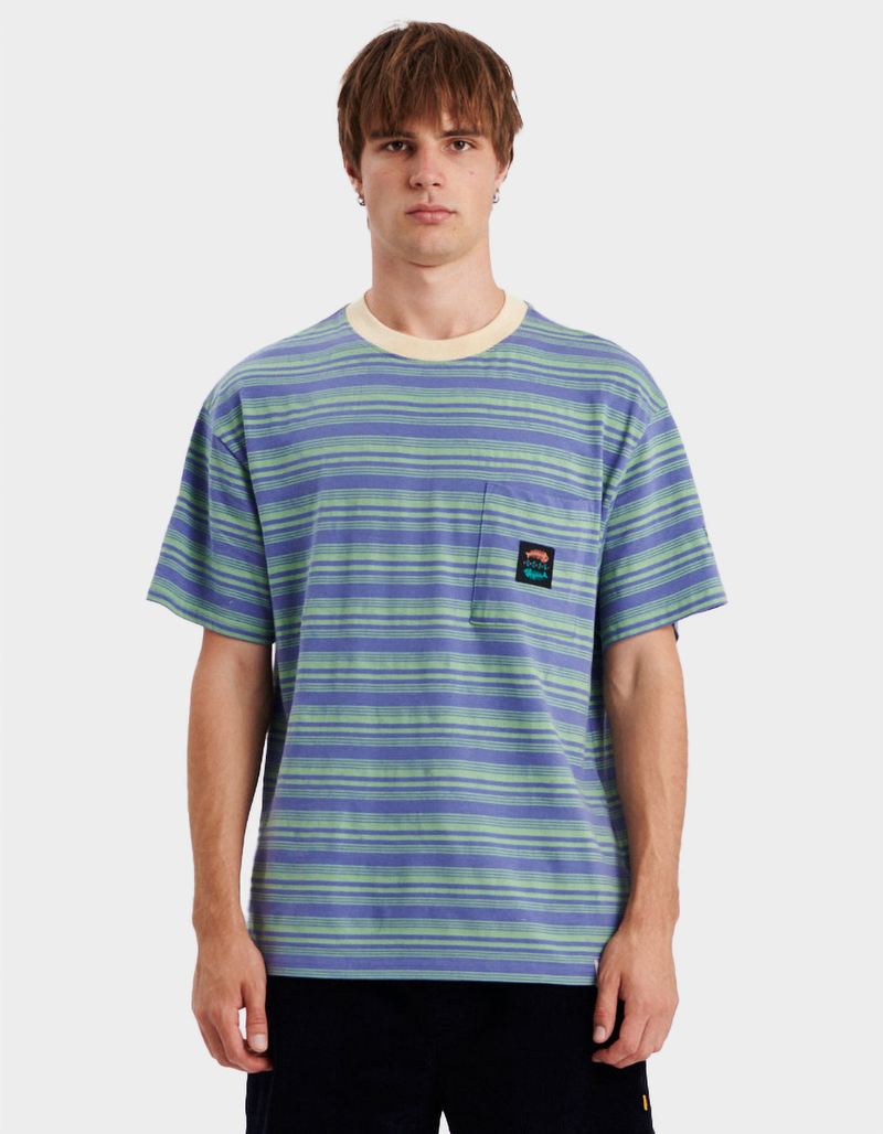 THE CRITICAL SLIDE SOCIETY Bone Yard Mens Stripe Pocket Tee image number 0