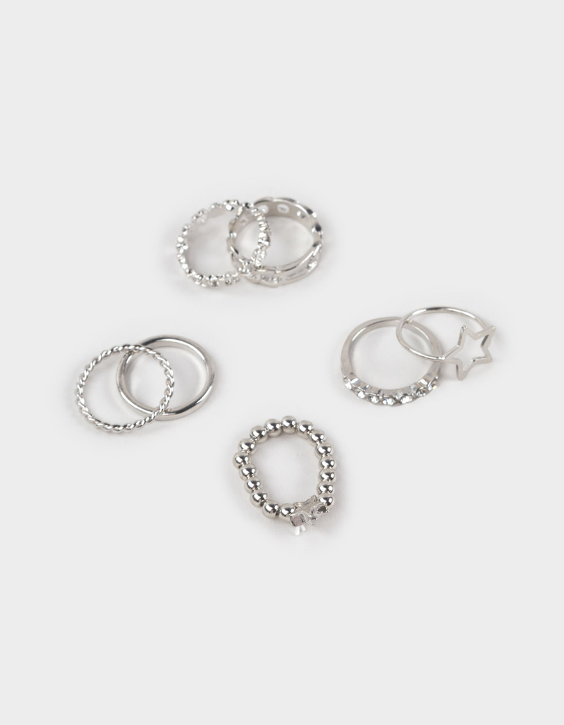 FULL TILT 7 Pack Star/Heart/Chain Rings image number 0