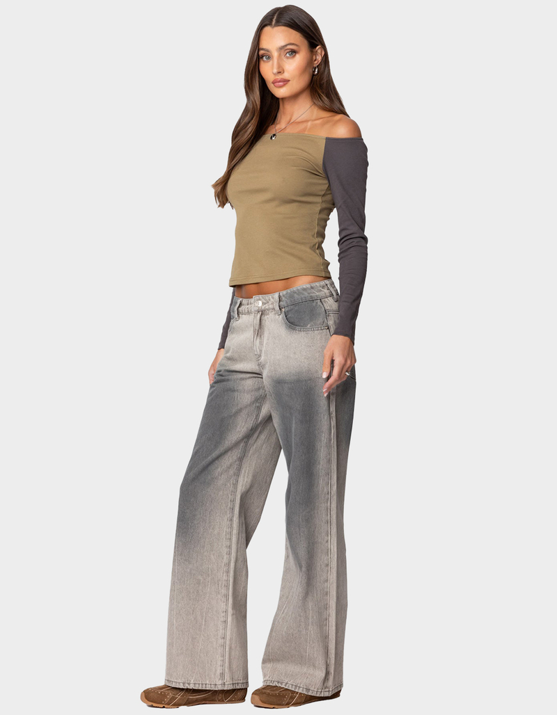 EDIKTED Contrast Off Shoulder Top image number 3