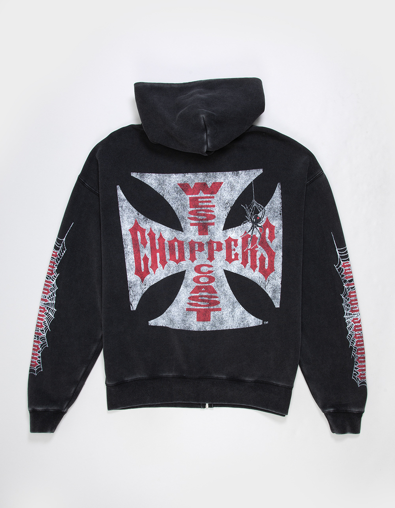 WEST COAST CHOPPERS Crawler Mens Zip-Up Hoodie image number 4