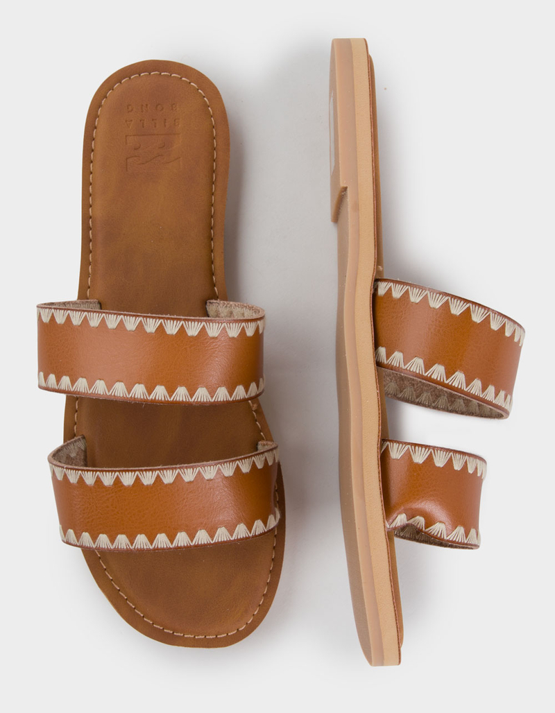 BILLABONG Lei Womens 2 Band Slide Sandals image number 4