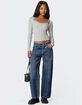 EDIKTED Josi Layered Ribbed Top image number 2