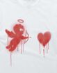 CUPID Paint Splatter Heart Unisex Tee image number 2