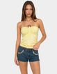 EDIKTED Itzel Ring Gathered Halter Top image number 1