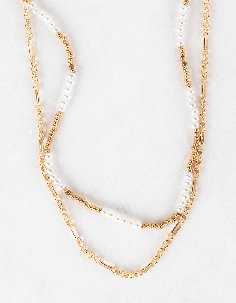 FULL TILT Layered Beaded Pearl Necklace image number 2