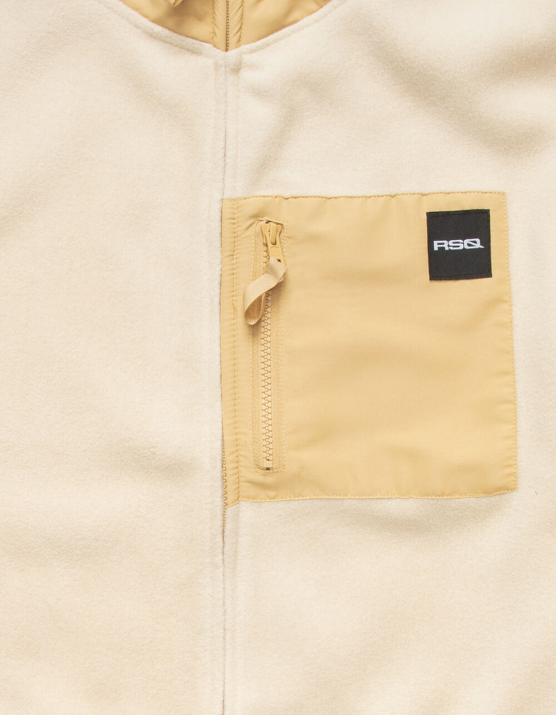 RSQ Solid Mens Polar Fleece Sweatshirt image number 2