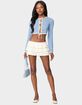EDIKTED Margaux Textured Ruffle Mini Skort image number 2