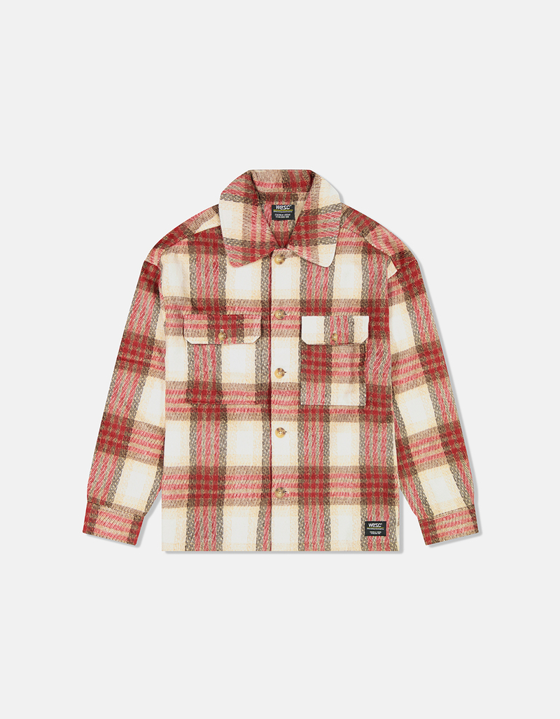 WESC Button Mens Flannel Jacket image number 0