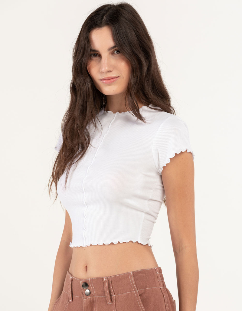 BOZZOLO Lettuce Rib Womens Top image number 1