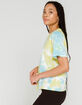 FILA Hannah Womens Blue & Yellow Tie Dye Tee image number 2
