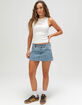 ABRAND x Rip Curl 99 Womens Denim Mini Skirt image number 1