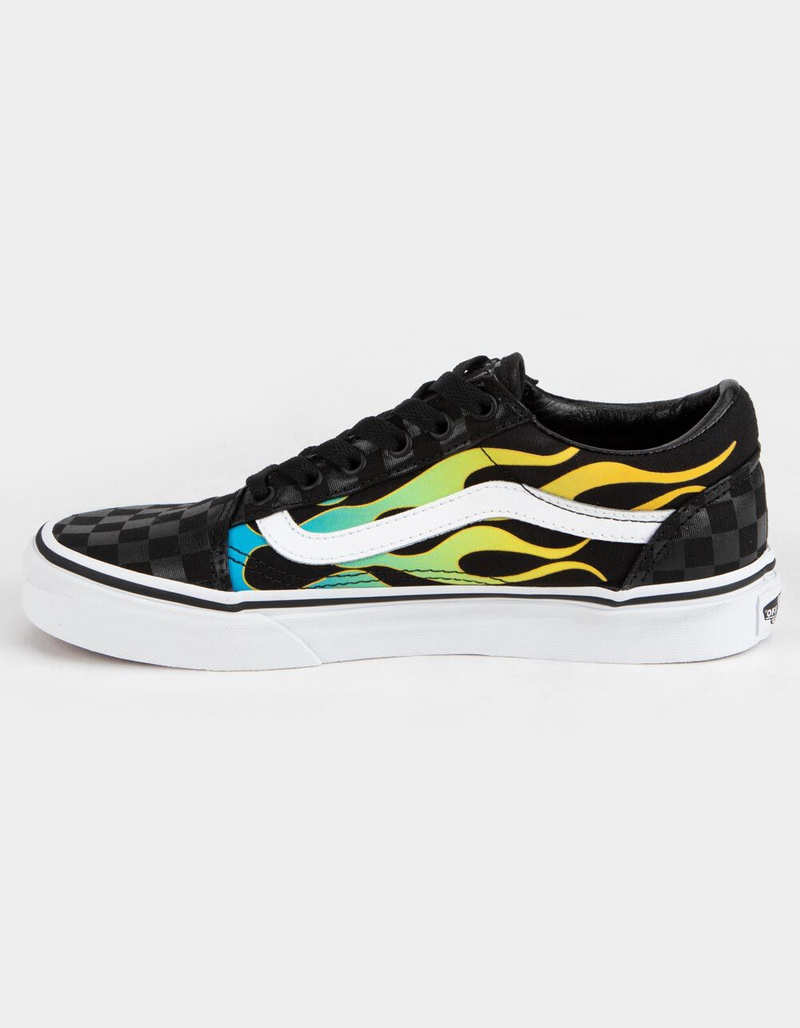 VANS Glow Flame Old Skool Juniors Shoes image number 3
