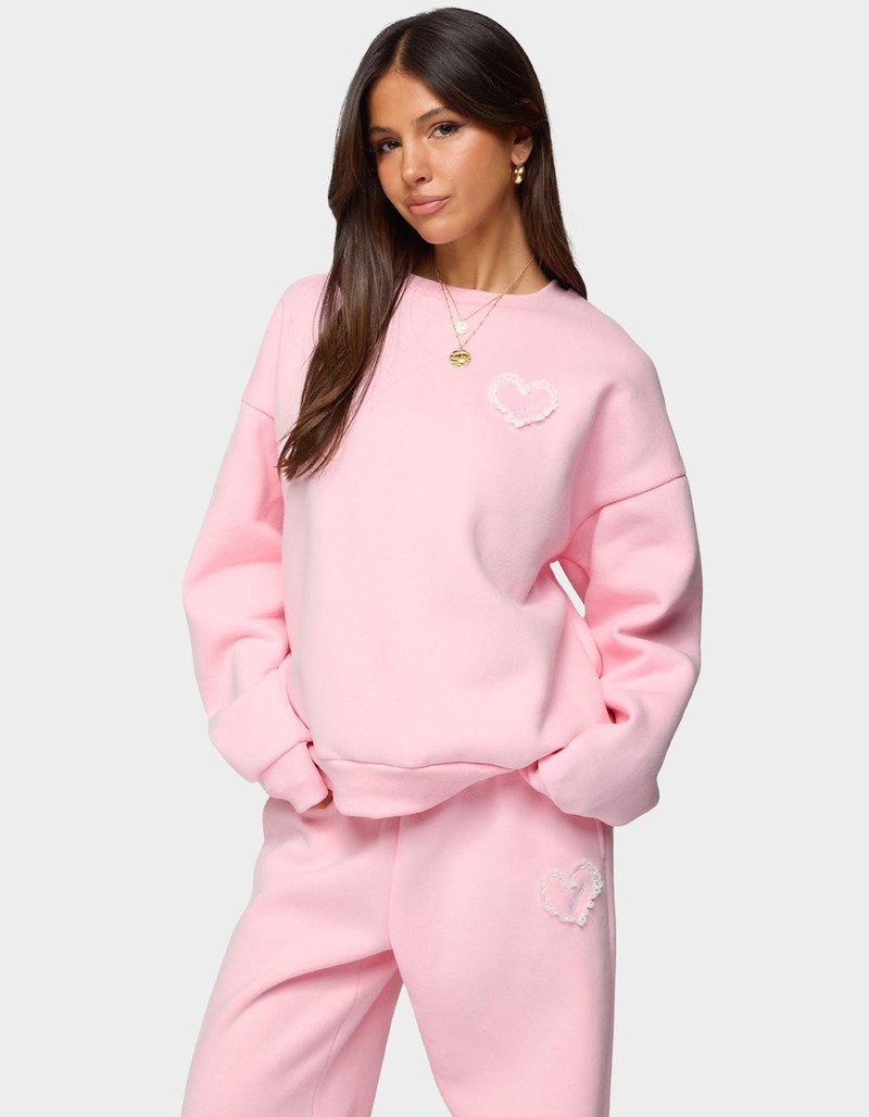 EDIKTED Love Edikted Oversized Sweatshirt image number 0