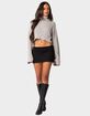EDIKTED Oversized Turtle Neck Cropped Sweater image number 4