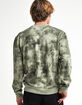 RSQ Tie-Dye Crewneck Mens Green Sweatshirt image number 4