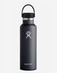 HYDRO FLASK Black 21 oz Standard Mouth Water Bottle image number 1