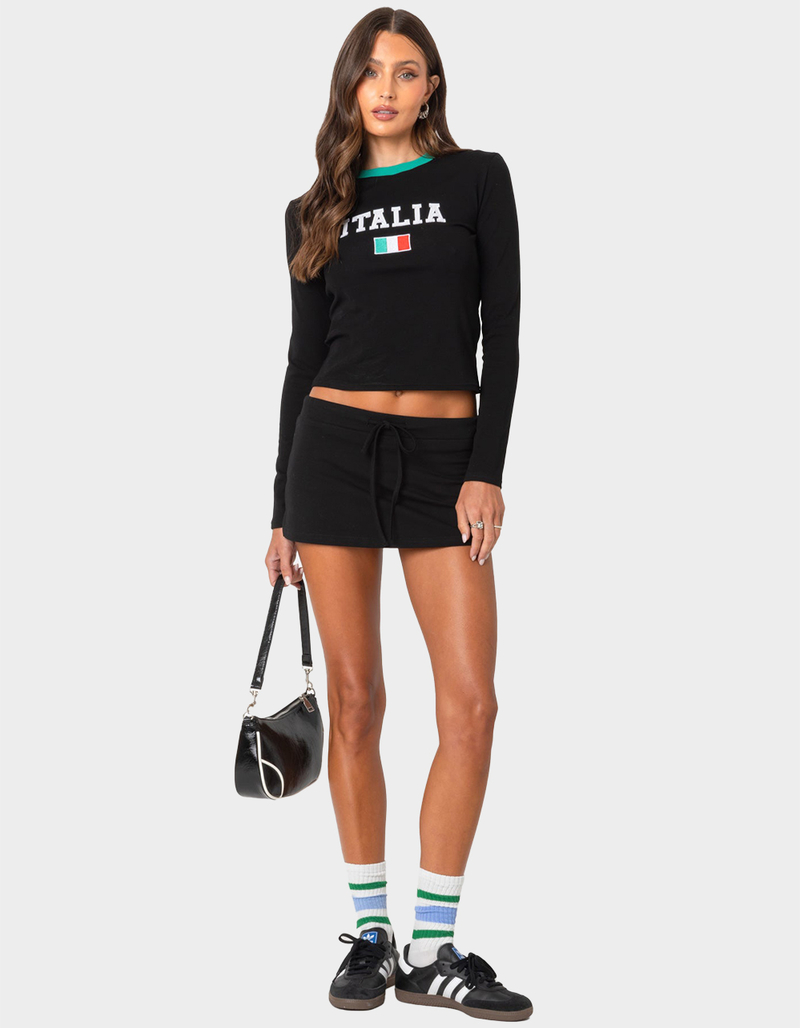 EDIKTED Italy Long Sleeve Tee image number 1