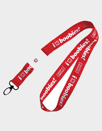 KEEP A BREAST I Love Boobies! Lanyard Primary Image