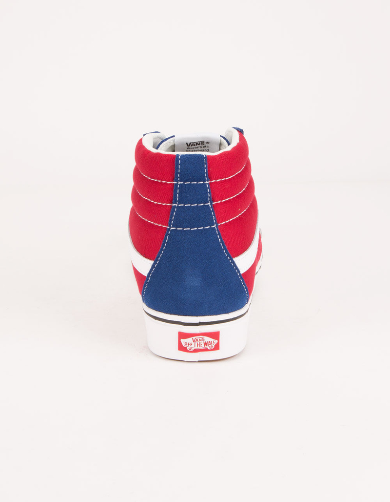 VANS Two-Tone Comfycush Sk8-Hi Reissue True Blue & Chili Pepper Shoes image number 3