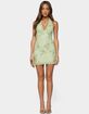 EDIKTED Helda Sequin Lace Halter Mini Dress image number 5