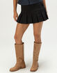 RSQ Womens Low Rise Pleated Mini Skort image number 2