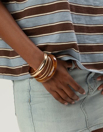 FULL TILT Multi Resin/Metal Bangle Set Alternative Image
