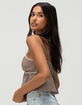 RSQ Womens Plaid Babydoll Top image number 3