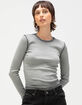 GUESS ORIGINALS GO Rhinestone Womens Long Sleeve Top image number 1