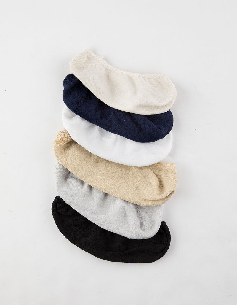 FULL TILT 6 Pack Neutral Womens No Show Socks image number 0