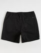 BRIXTON Steady X Mens Black Shorts image number 2