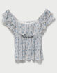 RSQ Womens Mesh Babydoll Top image number 5