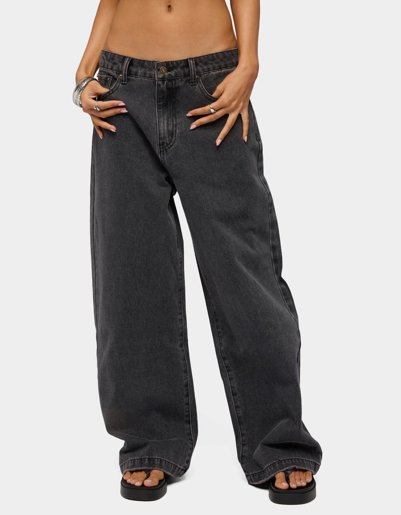 EDIKTED Nichol Low Rise Baggy Jeans image number 0