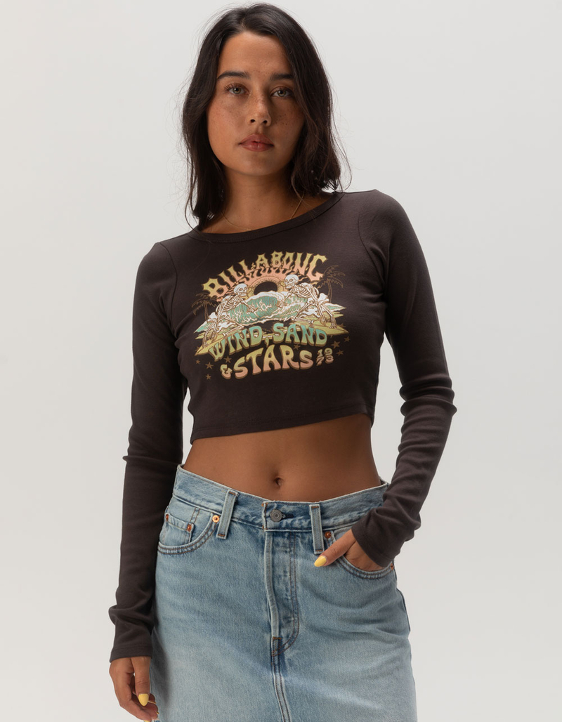 BILLABONG Stars In Your Eyes Womens Long Sleeve Crop Tee image number 0
