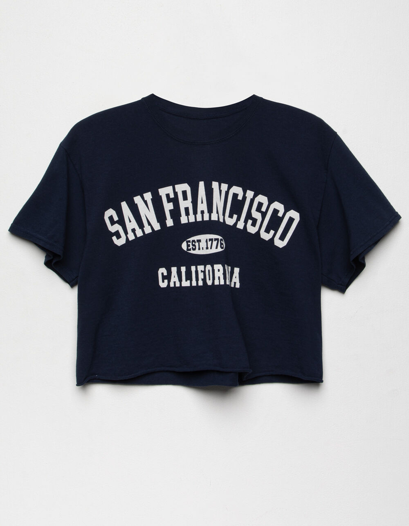 FULL TILT San Francisco Womens Crop Tee image number 4