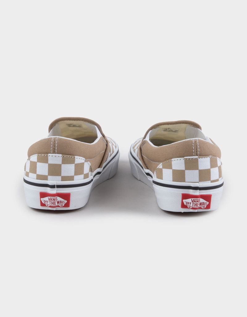 VANS Checkerboard Kids Classic Slip-On Shoes image number 3