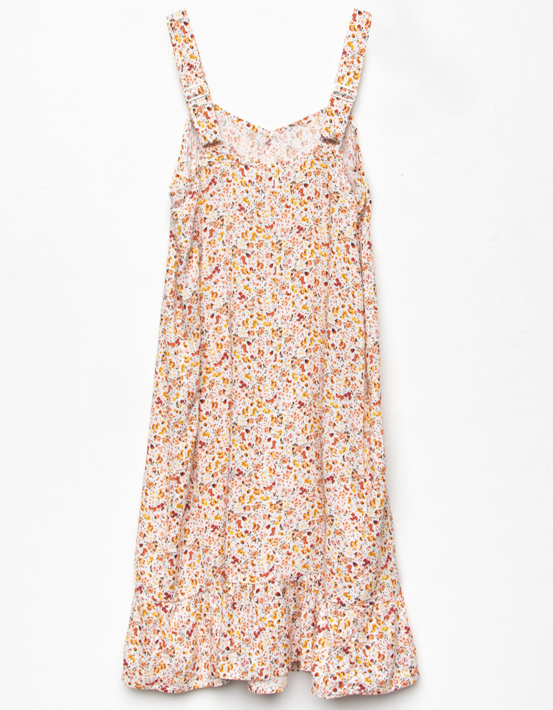 WHITE FAWN Ditsy Ruffle Girls Dress image number 1