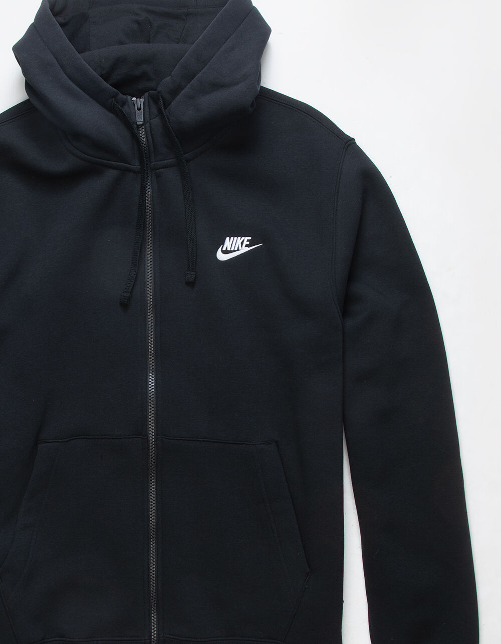 NIKE Sportswear Club Mens Fleece Full-Zip Hoodie - BLACK | Tillys