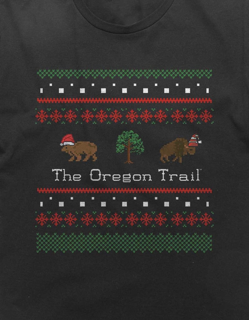 THE OREGON TRAIL Christmas Sweater Unisex Tee image number 1