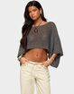 EDIKTED Laline Oversized Knit Crop Top image number 1