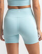 RSQ V Front Womens Blue Biker Shorts image number 3