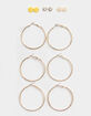 FULL TILT 6 Pair Smiley & Hoop Earring Set image number 1