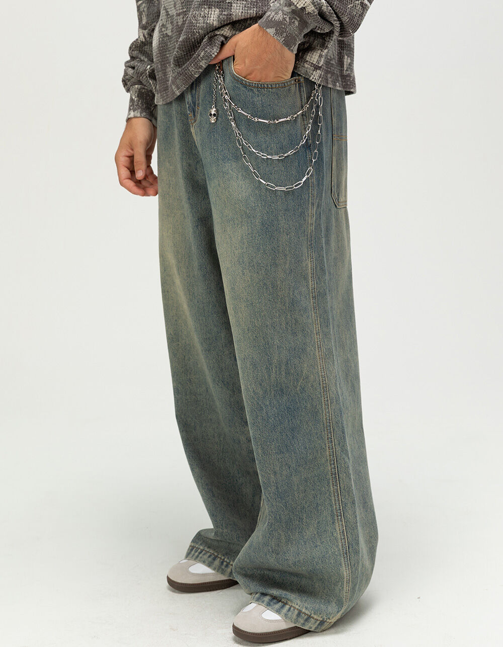 RSQ Mens Ultra Baggy Jeans - ACID WASH | Tillys