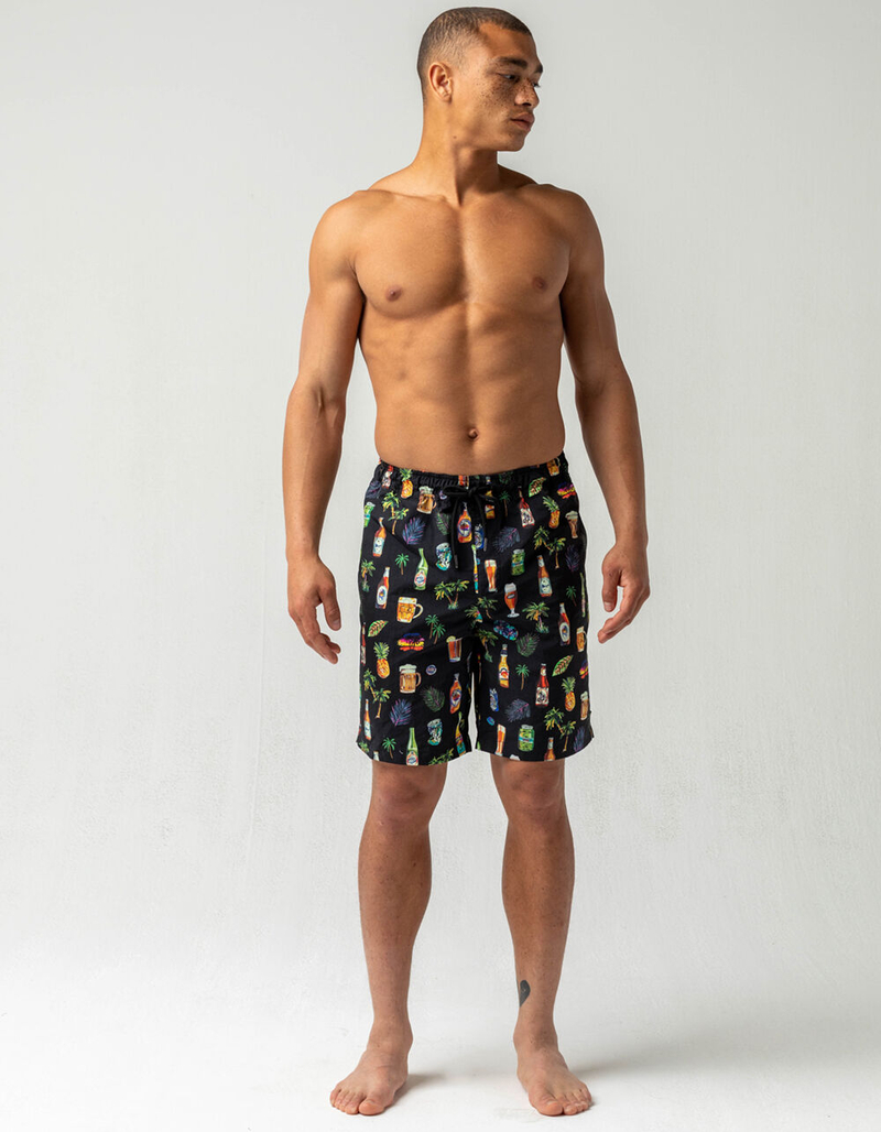 BARNEY COOLS Beer Mens Volley Shorts image number 5