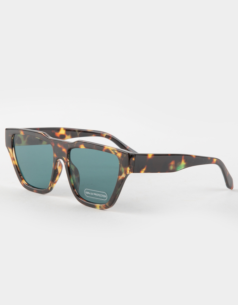 BLUE CROWN Oversized Flat Top Sunglasses image number 0