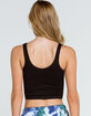 FULL TILT Seamless V-Neck Womens Black Tank image number 3