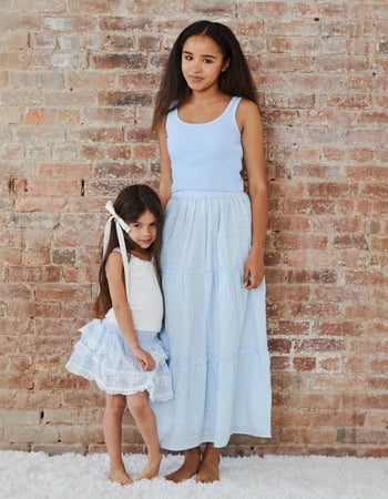 THEME NYC Bella Heart Girls Maxi Skirt Alternative Image