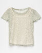 FULL TILT Daisy Mesh Girls Baby Tee image number 1